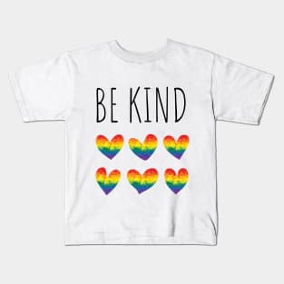 LGBTQ | Be Kind | Pride Gift | Rainbow Gift | LGBTQ Ally | LGBTQ Gift Idea | Love Is Love | Human Kids T-Shirt